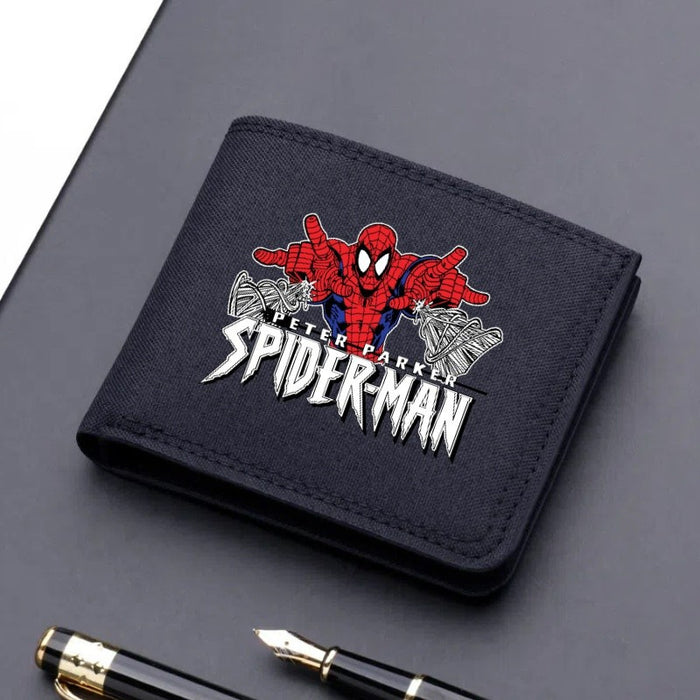 Wholesale Cartoon Print Ultra Thin Canvas Card Wallet Modern Cool Unisex Everyday Fashion Accessory