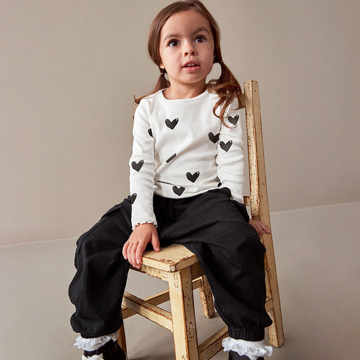 Wholesale Autumn Long Sleeve Love Heart Cute Children's Suit JDC-CTS-BST012