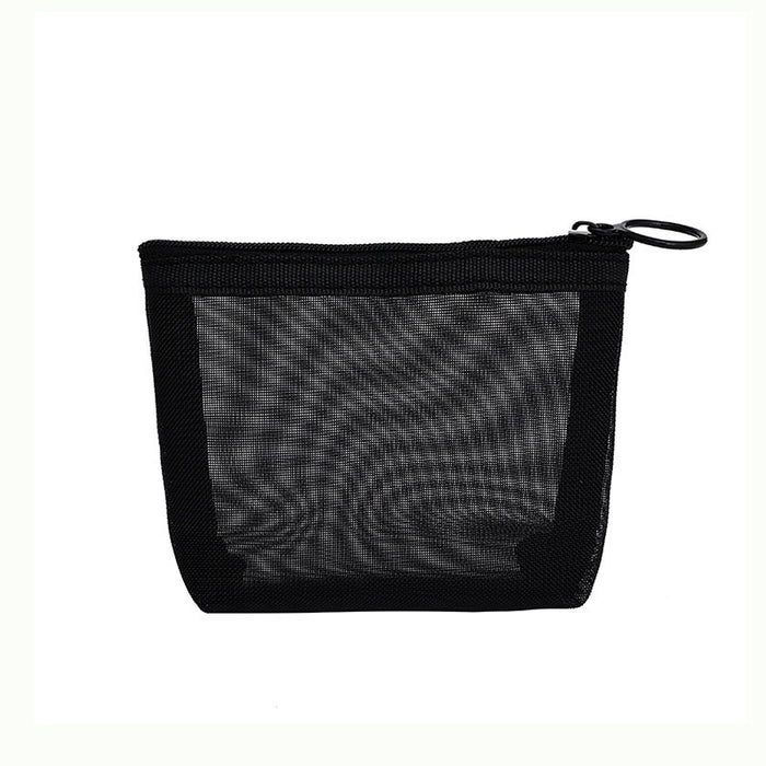Wholesale Modern Minimalist Mesh Cosmetic Bag Travel Storage Pouch For Makeup Brushes And Daily
