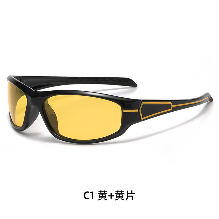 Wholesale Night anti glare yellow film highlights night driving night vision mirror, driver polarizing mirror, sunglasses