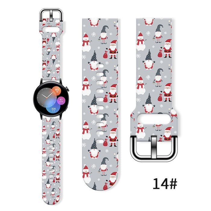 Wholesale Printed Silicone Watch Strap Wristband JDC-WD-NuoQi036