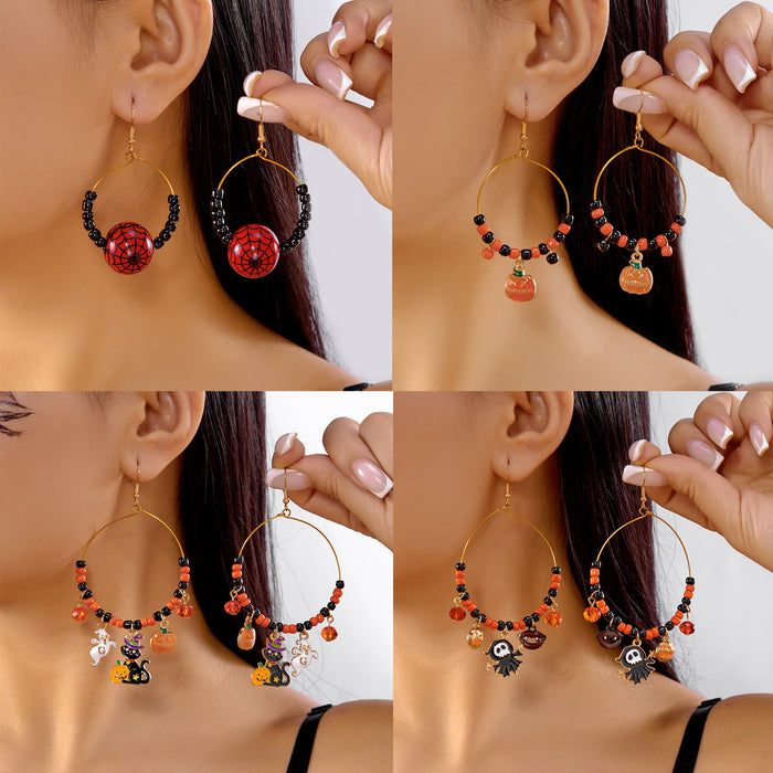 Wholesale Girls'  Gifts  Earrings Pumpkin Ghost Earrings