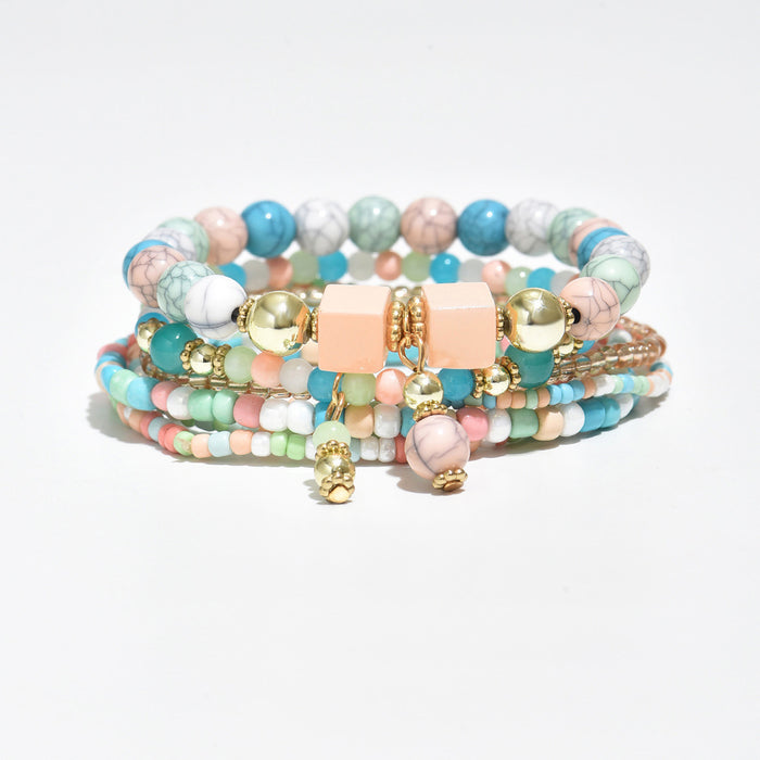 Wholesale Bohemian Multi-layer Beaded Bracelet JDC-BT-Bais005