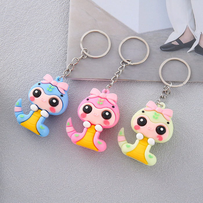 Wholesale  Soft Rubber Keychain Doll Cute  Doll  Bag Hanging Gift