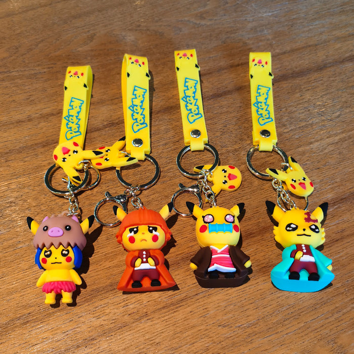 Wholesale Cartoon Doll Silicone Keychain JDC-KC-Tingm128