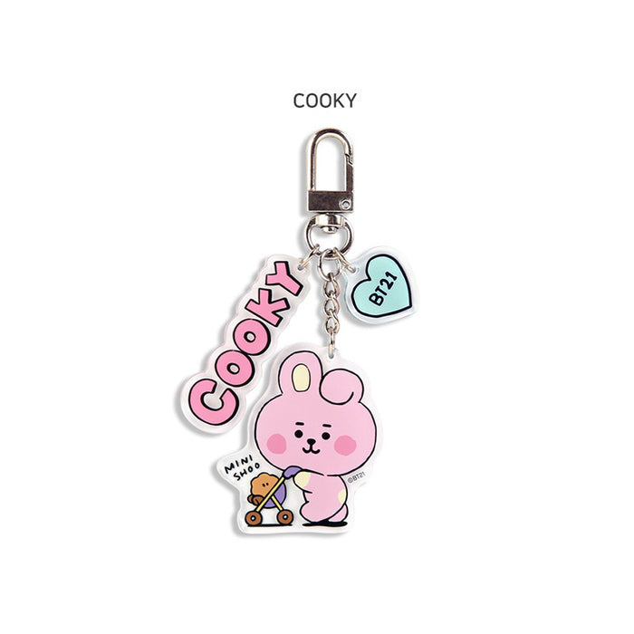 Wholesale Acrylic cute cartoon couple keychains