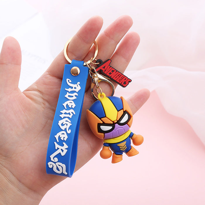 Wholesale Cute Cartoon Soft Rubber Doll Keychain JDC-KC-BoYue009