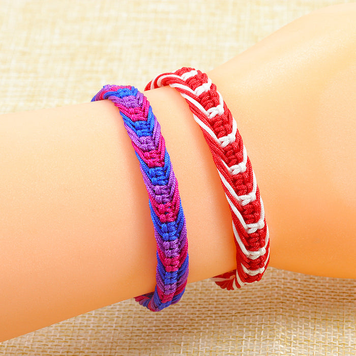 Wholesale Bohemian Style Colorful Rope Woven Bracelet JDC-BT-YiYe007