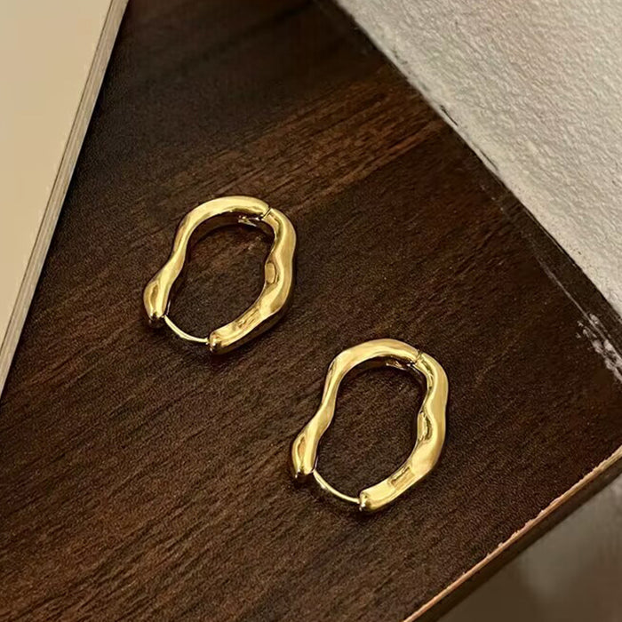 Wholesale Irregular Geometric Ear Buckle Women's Personalized Design Earrings Elegant Simple Earrings