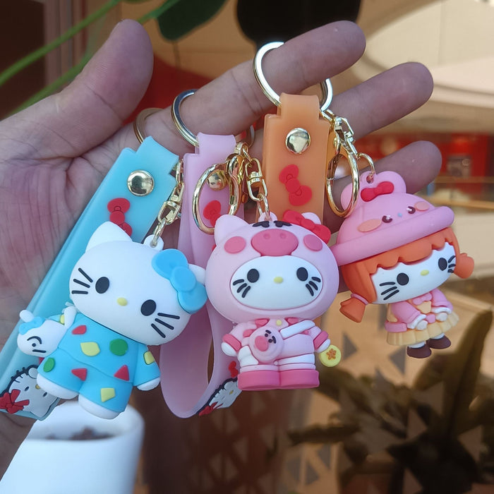 Wholesale Cartoon Silicone Doll Keychain JDC-KC-KuangK033