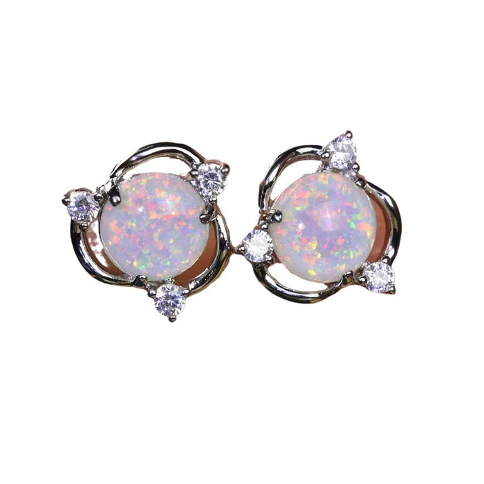 Wholesale Circular rotating earrings, simple, personalized, niche, light luxury earrings, temperament, zinc alloy earrings