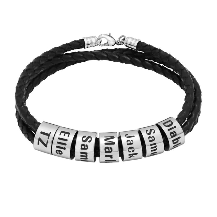 Wholesale Father's Day Braided Beaded Bracelet Men's Bracelet JDC-BT-YiJia004