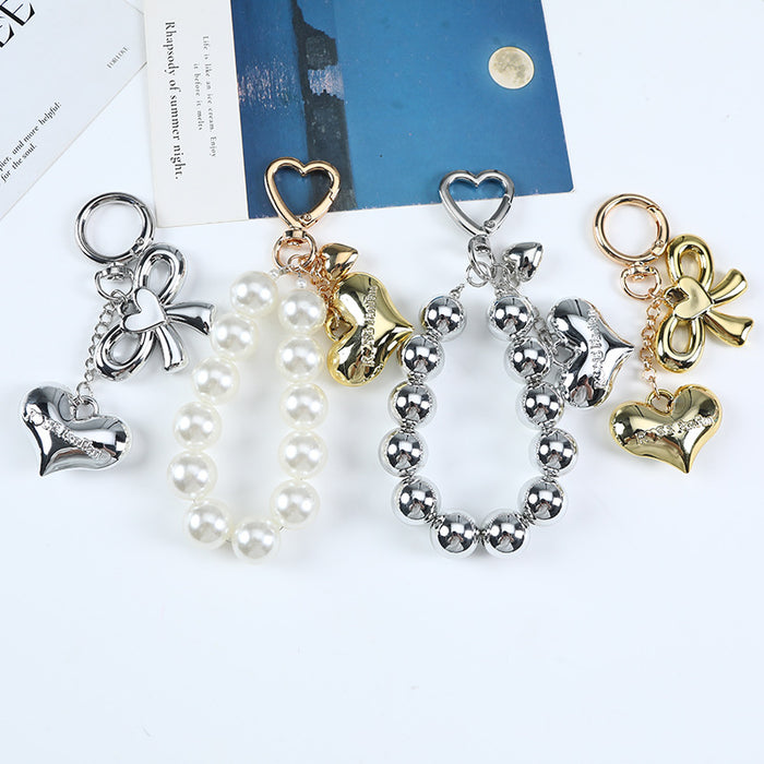 Wholesale  bow keychain earphone cover bag pendant keychain