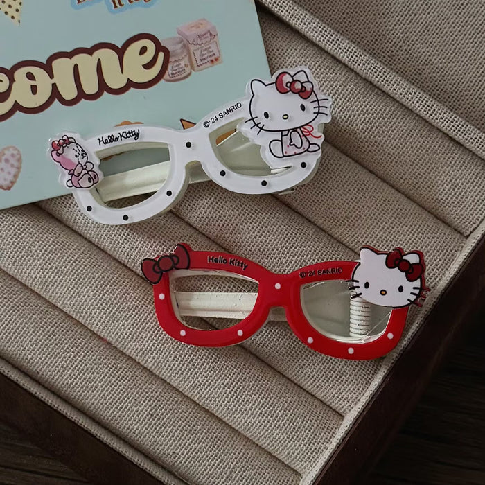 Wholesale Sweet Cool Style Acrylic Glasses Cat Hairpin Side Duckbill Clip Hairpin Hair Accessories Clip