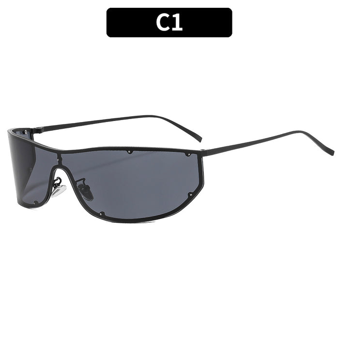 Wholesale Punk Mirror Large Frame Sunglasses Trendy Fashion Accessory Gift