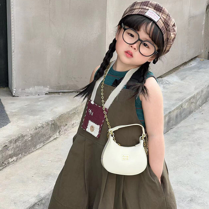 Wholesale Simple retro small bag, diagonal cross bag, baby travel shoulder bag