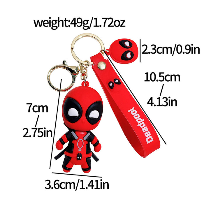 Wholesale Silicone Cartoon Jersey Keychain JDC-KC-Qiwei027