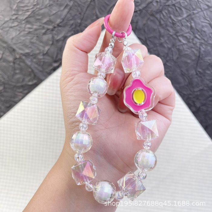 Wholesale Pixel style love bag accessories pendant mobile phone chain pendant beaded pendant