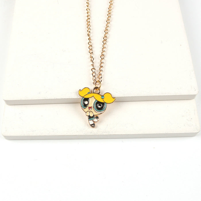 Wholesale Children Cartoon Alloy Pendant Necklace JDC-NE-FuYu005