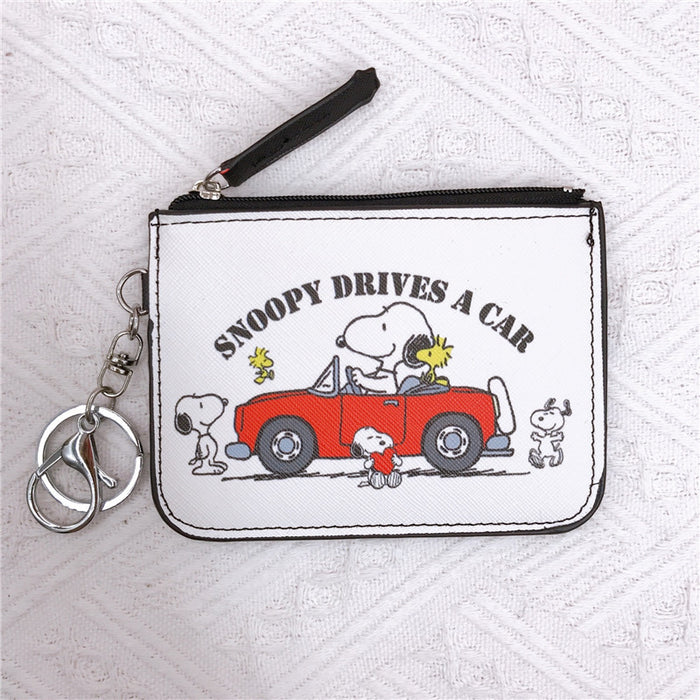 Wholesale PU Cartoon Printing with Key Ring Card Holder Coin Purse JDC-WT-YaLL020