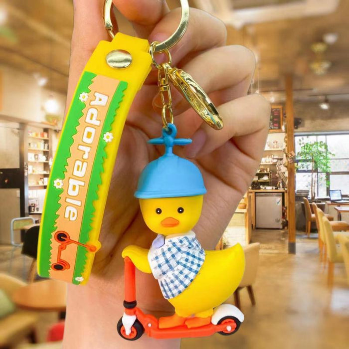 Wholesale Cartoon Silicone Doll Keychain JDC-KC-MingT186