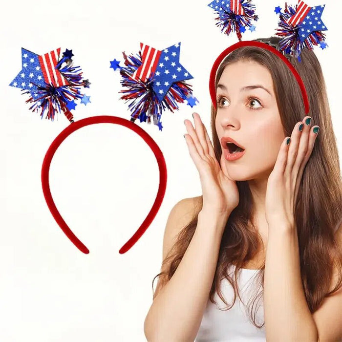 Wholesale Set, Independence Day headband, glasses, National Day parade performance props