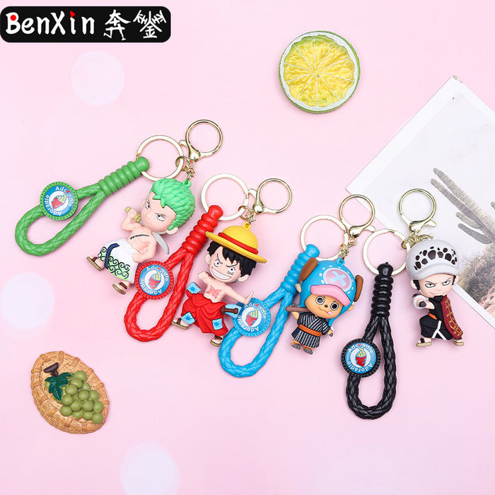 Wholesale Creative Cartoon 3D Doll Silicone Keychain JDC-KC-BenX007