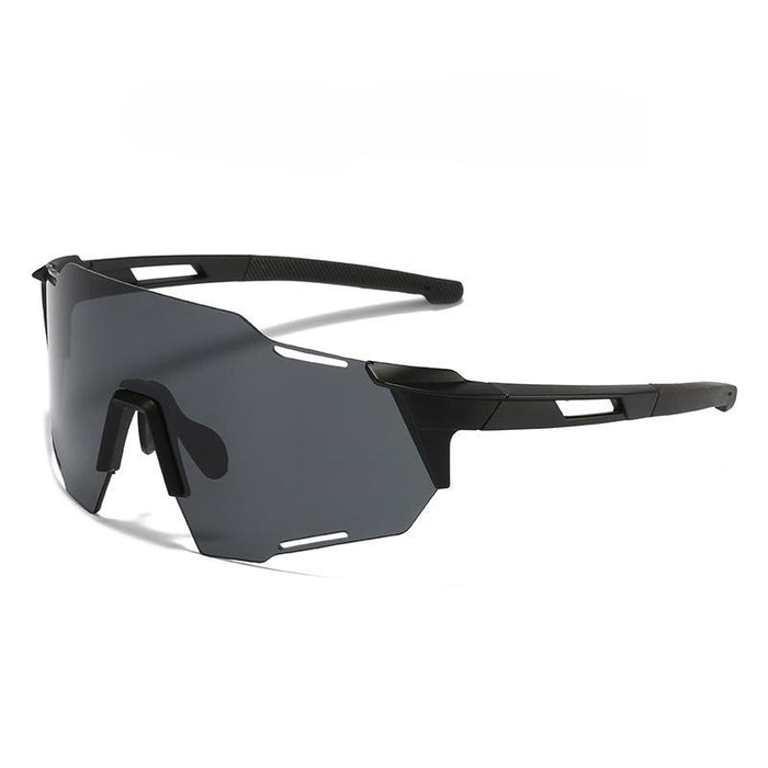 Wholesale Cycling glasses, white frame, transparent sheet, large frame, outdoor color changing sunglasses, running UV, myopia ink