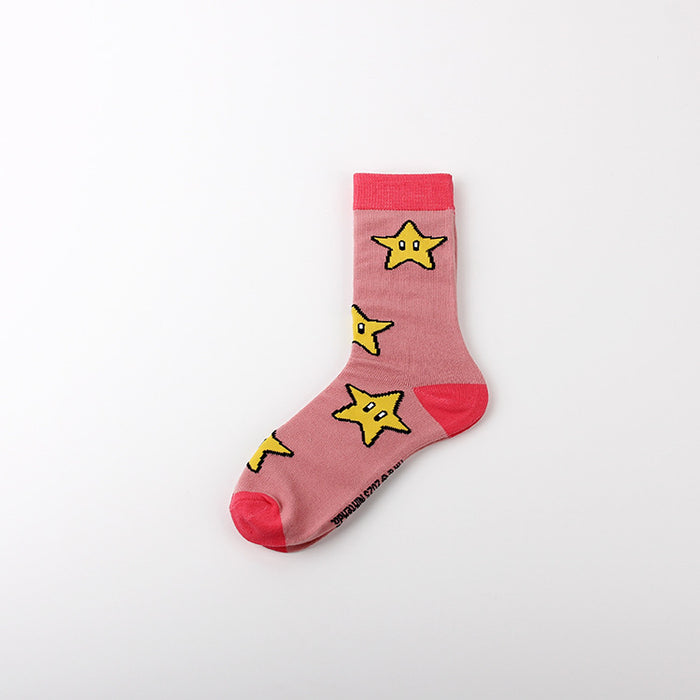 Wholesale Leisure sports jacquard youth women's cotton couple mid tube socks men's trendy socks