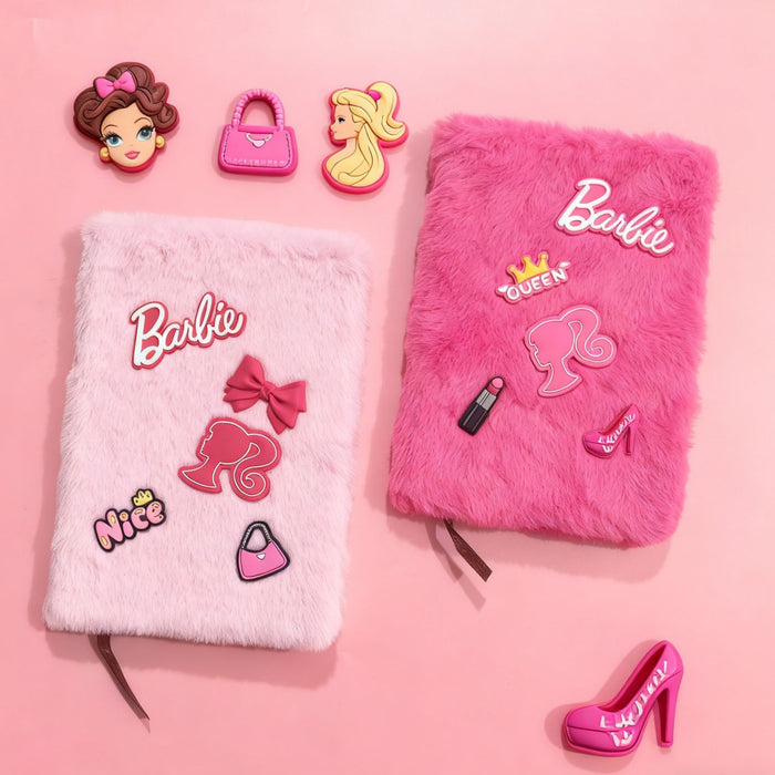 Wholesale A5 Plush Notebook with Creative Design DIY Decor Accessory Gift for Girls