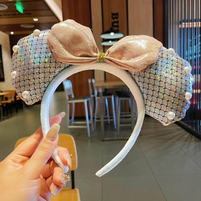 Wholesale hair accessories face wash cute funny mermaid cartoon headband headdress