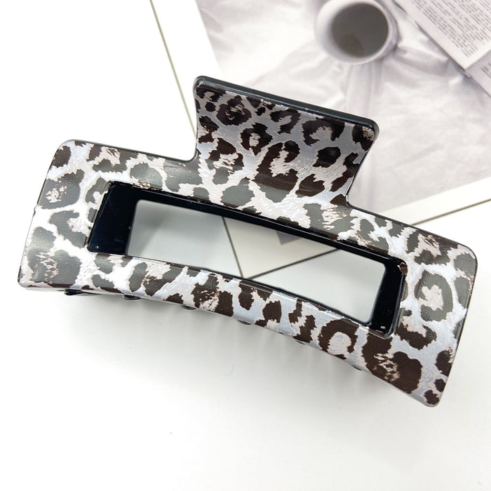 Wholesale Printed hair clip elegant leopard print claw clip