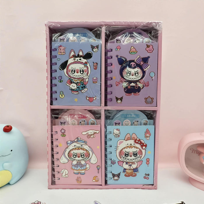 Wholesale A7 Cute Cartoon Flip-Top Spiral Notebook for Students