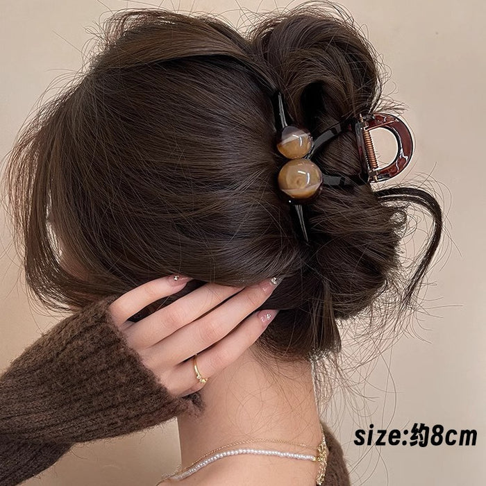 Wholesale brown Hair Clip Women's Head Hair Volume Large Acrylic Clip Children's Hair Clip