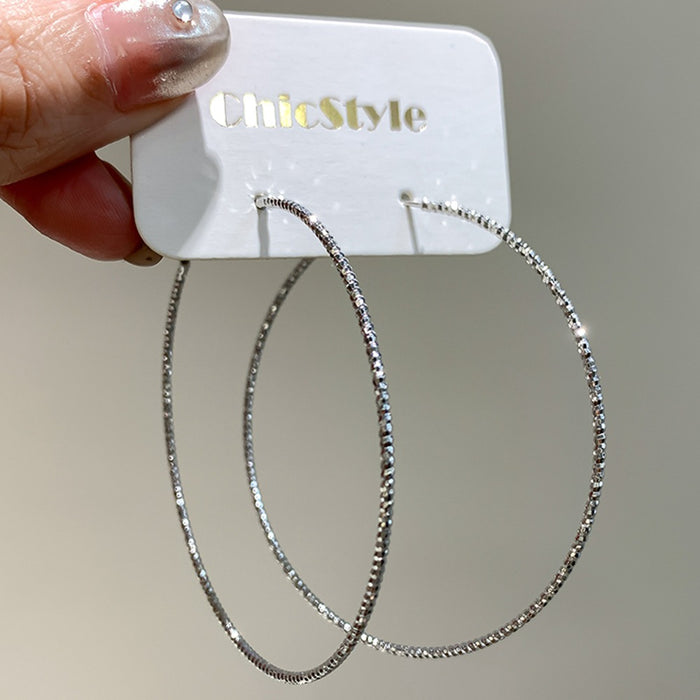 Wholesale Exaggerated Metal Large Circle Thin Hoop Earrings Ear Ring Distinctive