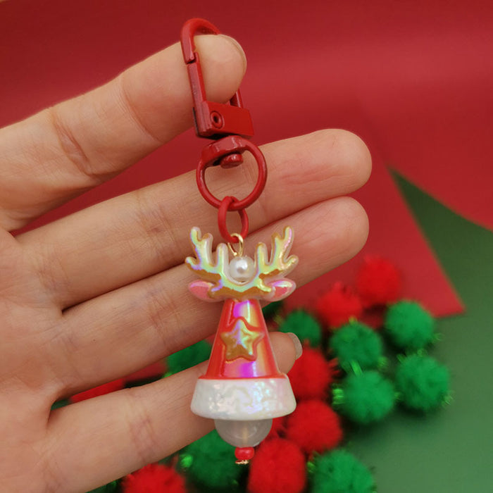 Wholesale Christmas series keychain  Christmas hat Christmas tree gift keychain bag pendant