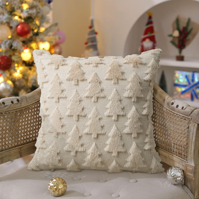 Wholesale Christmas Pillow Solid Color Quilted Plush Pillowcase