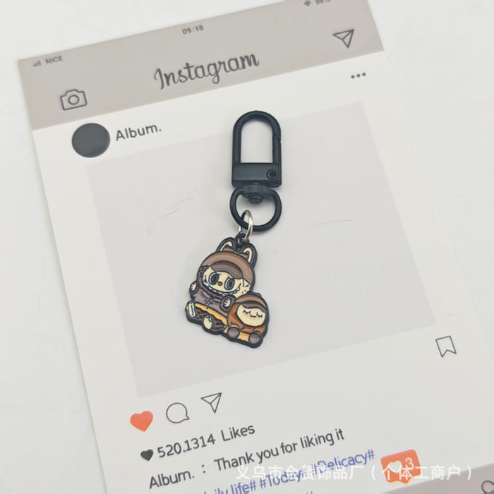 Wholesale Cartoon Doll Pendant Keychain Metal Fashion Doll Couple Bag Ornament Gift