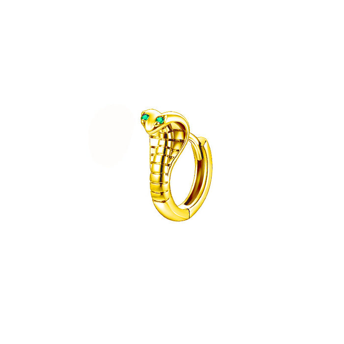 Wholesale Serpentine earrings, small snake earrings, ear bone clip, zircon snake head, ear clasp, no ear hole, ear clip
