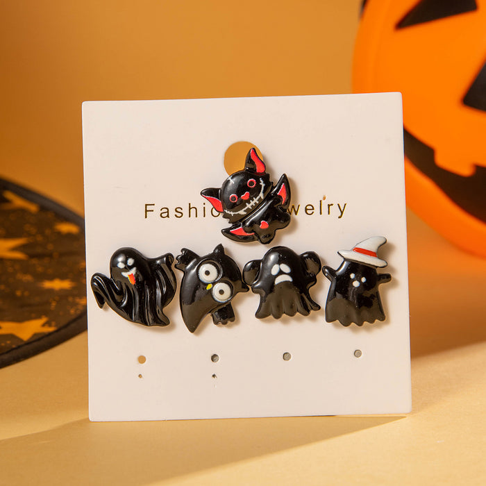 Wholesale Cross-border Cartoon Fun Owl Ghost Earrings Diablo Personalized Bat Earrings MOQ≥2