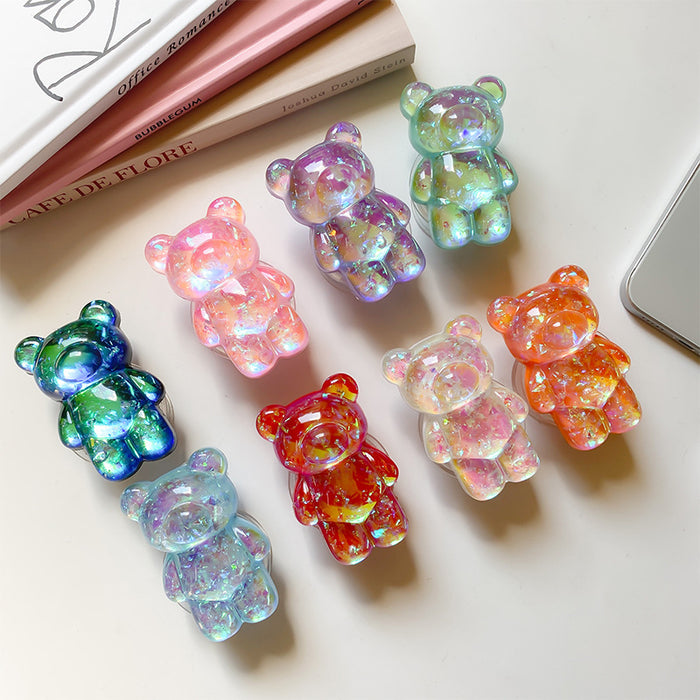 Wholesale 3D Holographic Bear Pop-out Phone Grips
