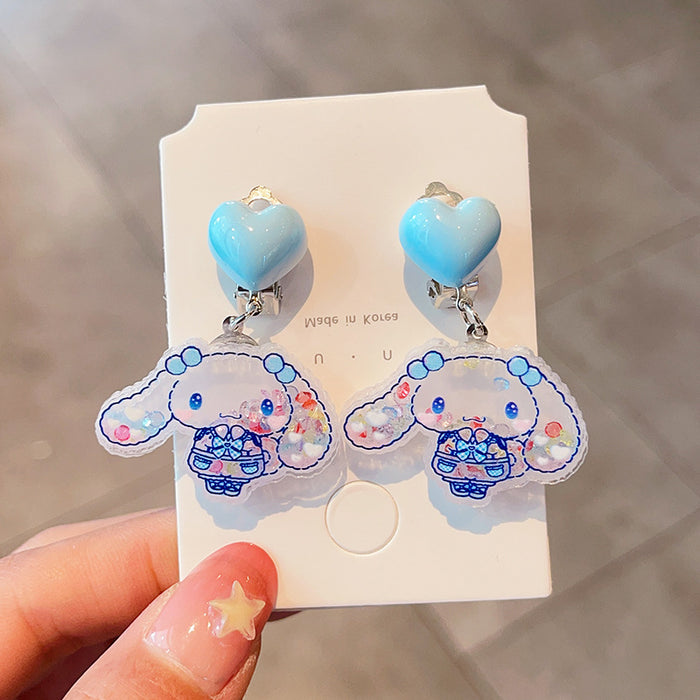 Wholesale Children's cartoon ear clips, cute and sweet without ear holes, earrings for girls, earrings accessories