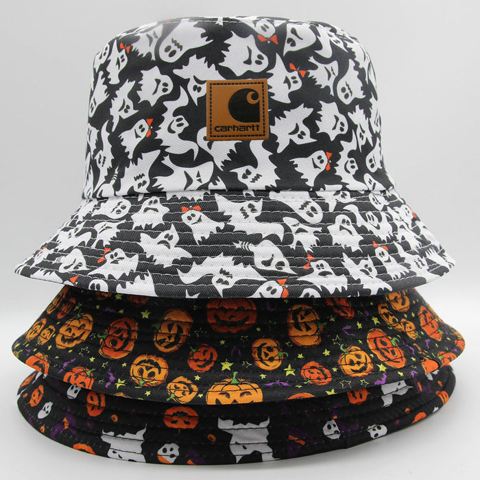 Wholesale Cotton Spring Summer Halloween Ghost Bucket Hat JDC-HT-PNi003