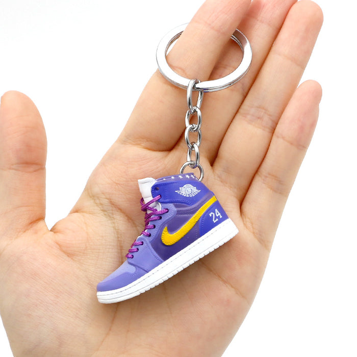 Wholesale PVC Mini Basketball Shoe Keychain JDC-KC-QLPing008