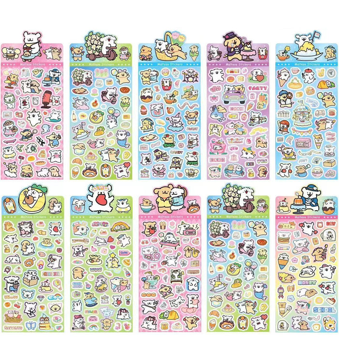 Wholesale Colorful and cute cartoon laser stickers