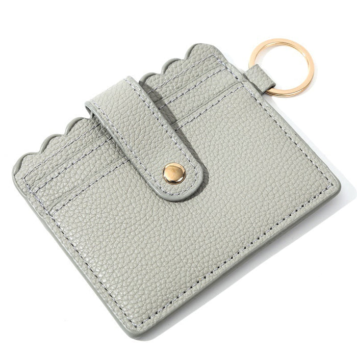 Wholesale PU Leather Card Holder Keychain JDC-KC-JinHan001