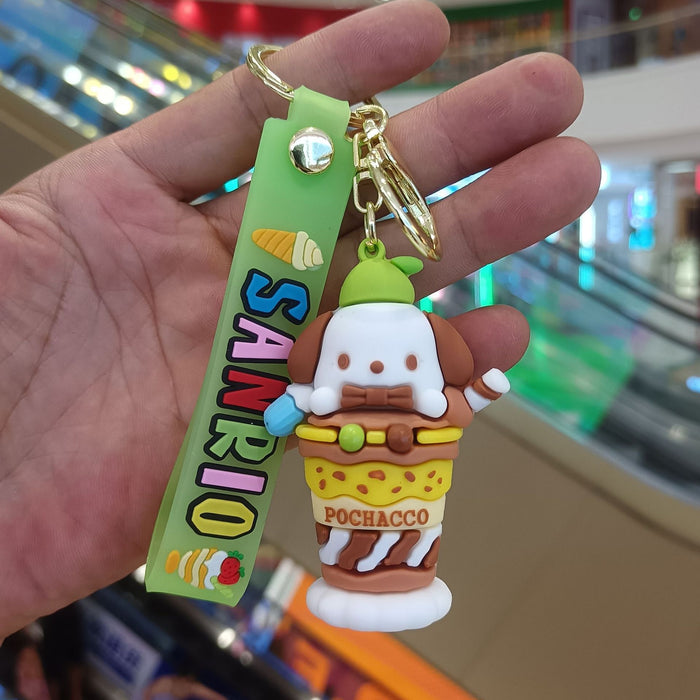 Wholesale Cartoon Silicone Anime Keychain JDC-KC-YiChang037