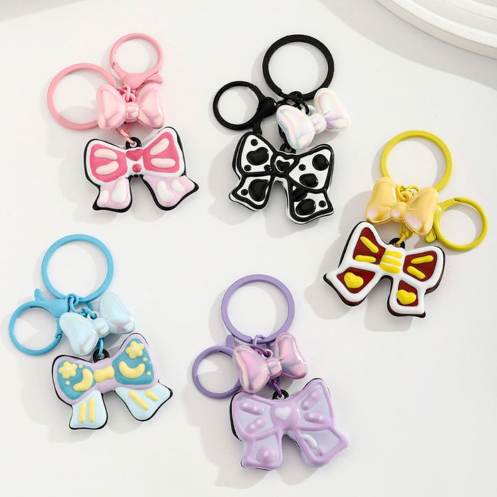 Wholesale Candy-Colored Bow Keychain