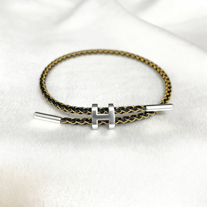 Wholesale I-Shaped Buckle Steel Wire Bracelet H Buckle Adjustable Titanium Steel Bracelet