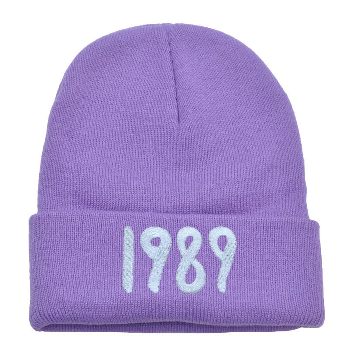 Wholesale Acrylic 1989 Embroidered Woolen Knitted Hat JDC-FH-PN002